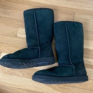 Tall black UGG boots size 9 like new